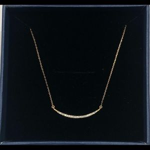 New Adina Reyter Pavé Diamond Large Curve Necklace